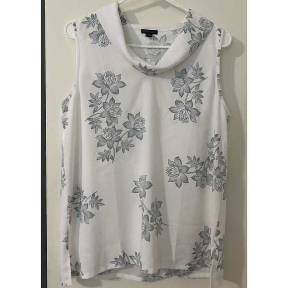 Ann Taylor Tops - Ann Taylor Women's Floral Draped Boat Neck Sleeveless Blouse Tank Top - M ‎ NWT